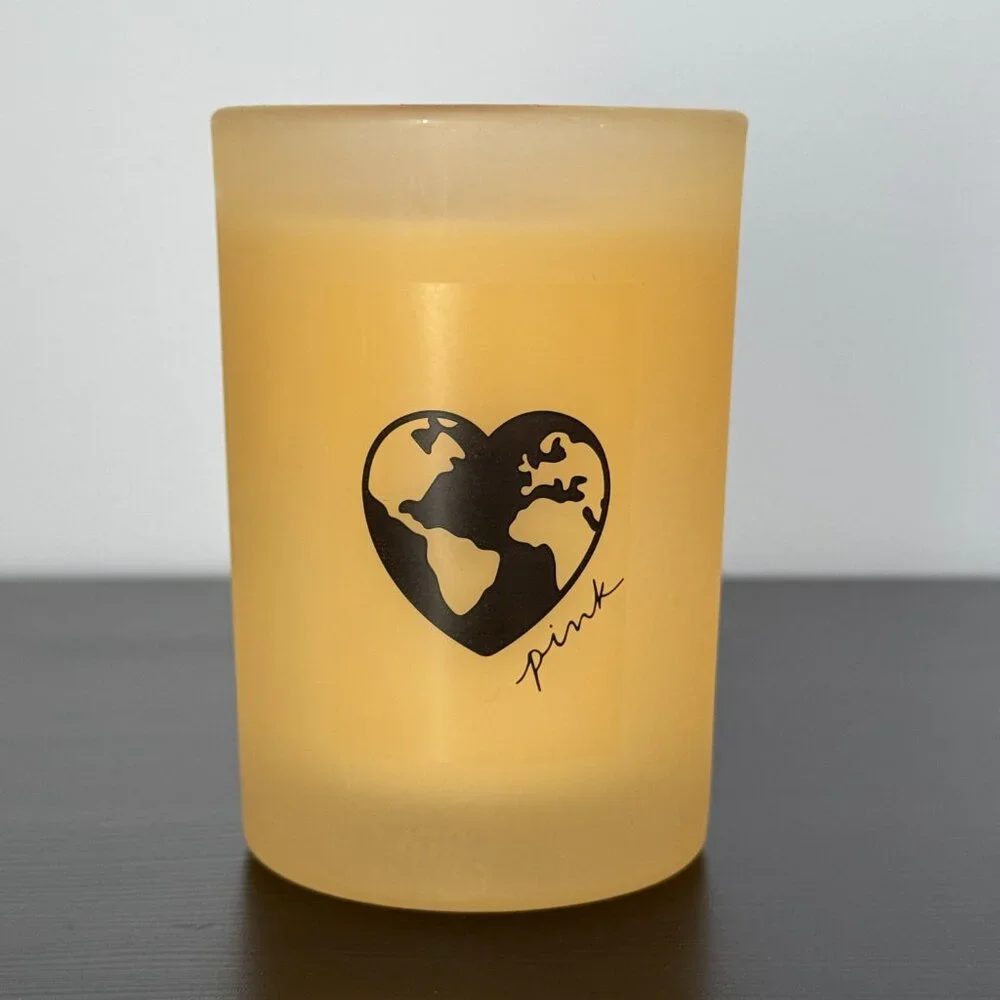 Victoria’s Secret PINK Honey Single Wick Scented Candle + Wildflower Seeds Cover